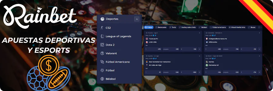 Rainbet Apuestas deportivas y esports.