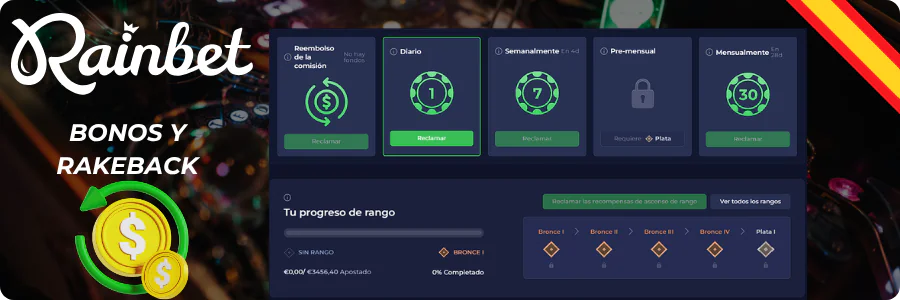 Rainbet Bonos y Rakeback